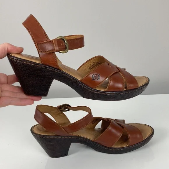Born Belinda Open Toe Heeled Sandal Size 10 - Picture 13 of 16